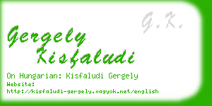 gergely kisfaludi business card